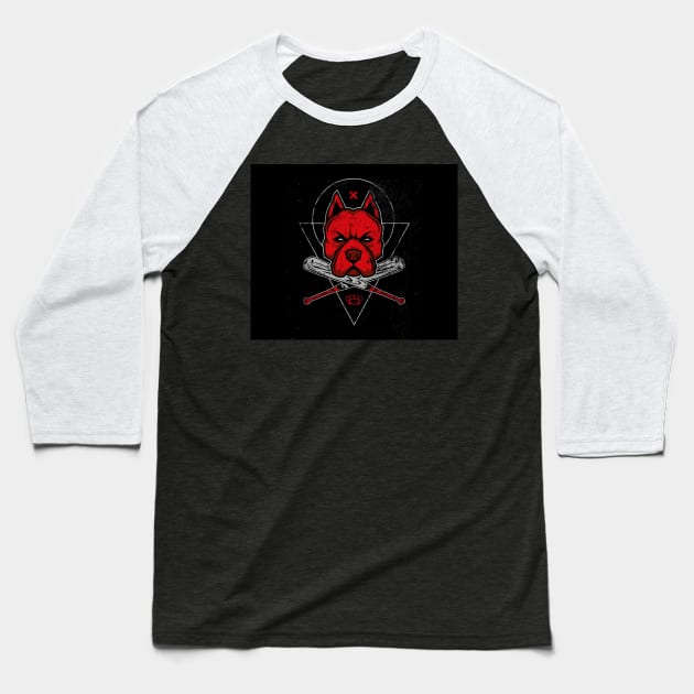 Iron dog Baseball T-Shirt by daghlashassan